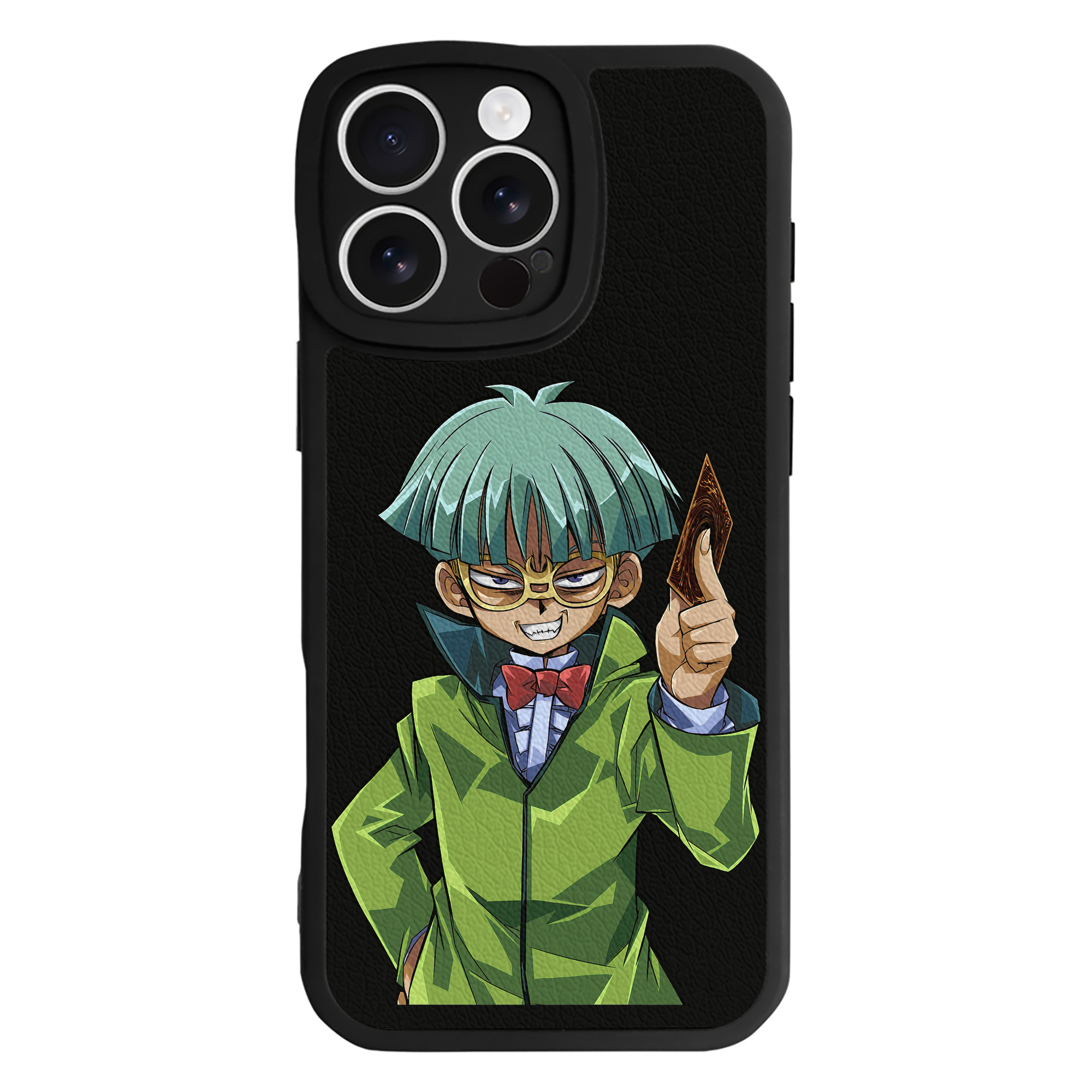 （画像用） 遊☆戯☆王 Yu-Gi-Oh! 【iPhone 16シリーズ対応】シリコンスマホケース（レザー調） 材質：シリコン